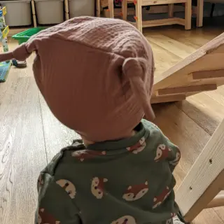 Kaksinkertainen harsokangas/musliini old blush
