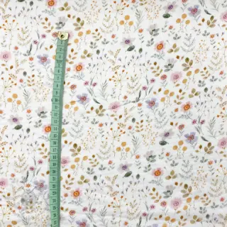 Kaksinkertainen harsokangas/musliini Lovely meadow white
