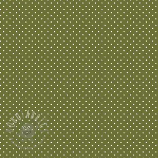 Puuvillakangas Petit dots green