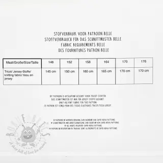 Ompelukaavat SUPERNOVA Belle