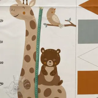 Sisustuskangas Kids room deco PANEL linenlook digital print