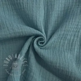 Kaksinkertainen harsokangas/musliini blue shadow
