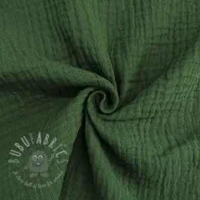Kaksinkertainen harsokangas/musliini dark green