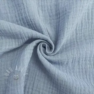 Kaksinkertainen harsokangas/musliini blue