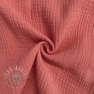 Kaksinkertainen harsokangas/musliini coral