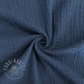 Kaksinkertainen harsokangas/musliini indigo