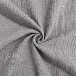 Kaksinkertainen harsokangas/musliini grey