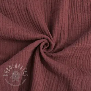 Kaksinkertainen harsokangas/musliini rouge ORGANIC