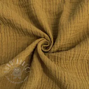 Kaksinkertainen harsokangas/musliini ochre ORGANIC