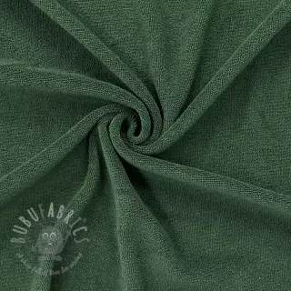Joustava froteekangas dark green