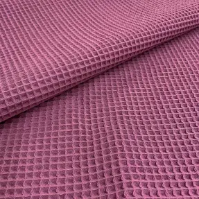 Bavlna s vaflovou väzbou mauve