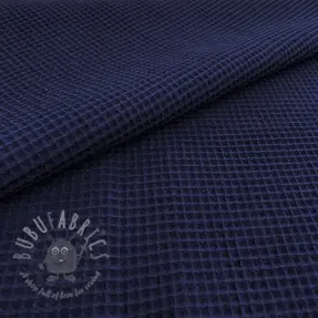 Puuvilla vohvelisidoksella navy