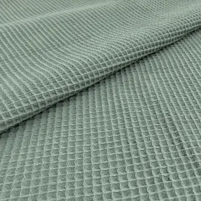 Bavlna s vaflovou väzbou dark green