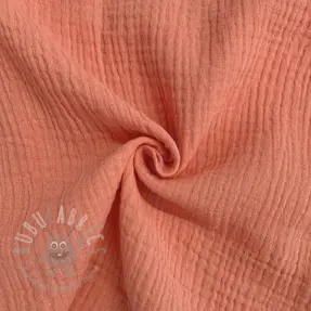 Kaksinkertainen harsokangas/musliini salmon ORGANIC