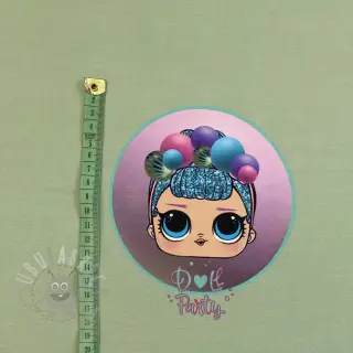 Collegekangas Doll sage PANEL digital print