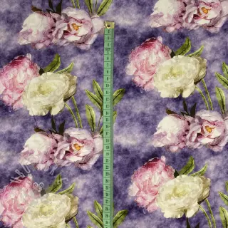 Viskoosi Artistic flowers design C digital print