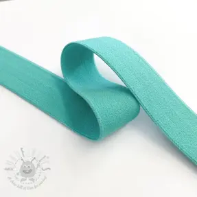 Sileä kuminauha 2,5 cm old green