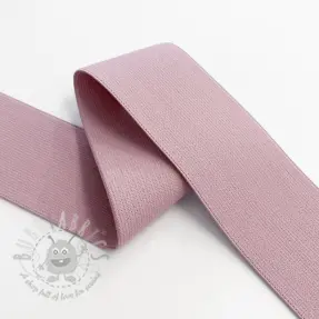 Sileä kuminauha 4 cm faded pink