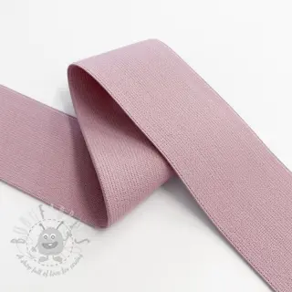 Sileä kuminauha 4 cm faded pink