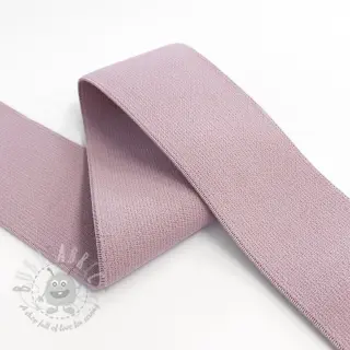 Sileä kuminauha 4 cm washed pink