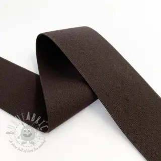 Sileä kuminauha 4 cm dark mocha