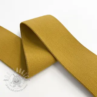 Sileä kuminauha 4 cm ochre