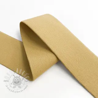 Sileä kuminauha 4 cm camel