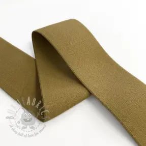 Sileä kuminauha 4 cm golden brown