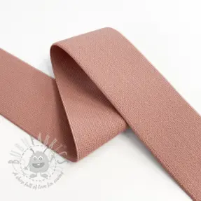 Sileä kuminauha 4 cm dark salmon