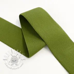 Sileä kuminauha 4 cm army