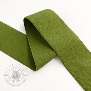Sileä kuminauha 4 cm army