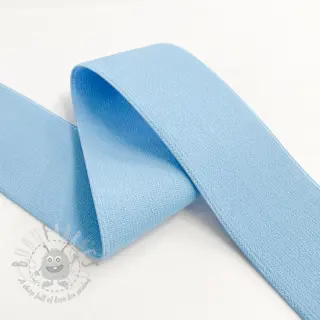 Sileä kuminauha 4 cm old blue