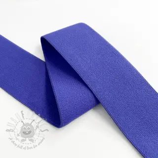 Sileä kuminauha 4 cm cobalt
