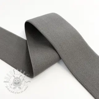 Sileä kuminauha 4 cm dark taupe