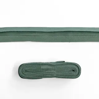 Lemovací prúžok bavlna - 3 m dark old green