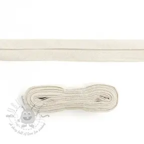 Reunusnauha puuvilla 3 m off white