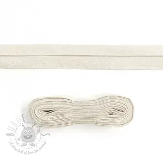 Reunusnauha puuvilla 3 m off white