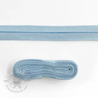 Reunusnauha puuvilla 3 m light blue