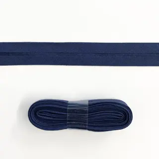 Lemovací prúžok bavlna - 3 m dark blue