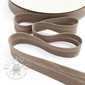 Reunusnauha kaksinkertainen harsokangas taupe