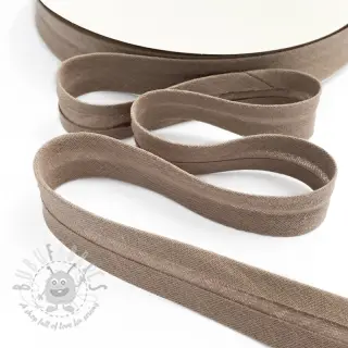Reunusnauha kaksinkertainen harsokangas taupe