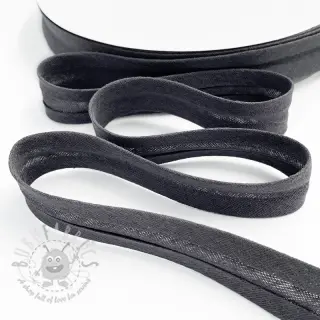 Reunusnauha kaksinkertainen harsokangas dark grey