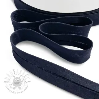 Reunusnauha kaksinkertainen harsokangas dark marine