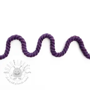 Puuvillanyöri kierretty 8 mm purple