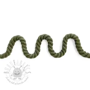 Puuvillanyöri kierretty 8 mm army