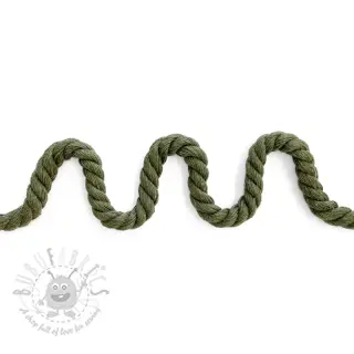 Puuvillanyöri kierretty 8 mm army