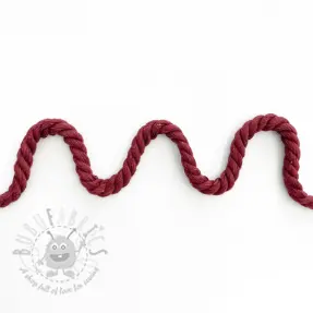 Puuvillanyöri kierretty 8 mm bordeaux