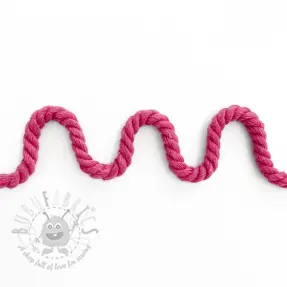 Puuvillanyöri kierretty 8 mm fuchsia