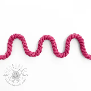 Puuvillanyöri kierretty 8 mm fuchsia