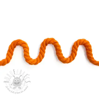 Puuvillanyöri kierretty 8 mm orange